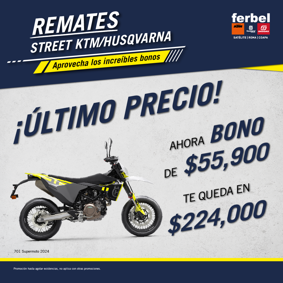 ¡Remate Husqvarna!